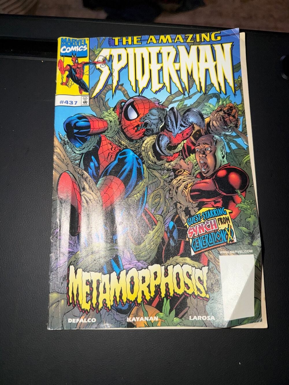 Amazing Spider-Man #437 Toy Biz Variant Reprint Marvel 1998 Blank UPC Synch